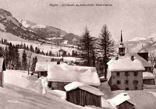 Ville de MEGEVE, carte postale ancienne