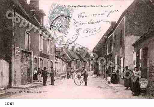 Ville de MELLERAY, carte postale ancienne