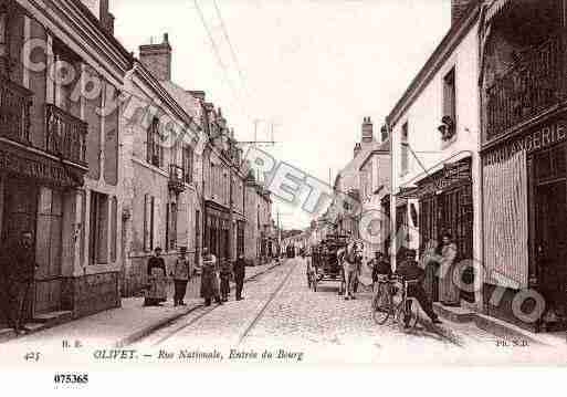 Ville de OLIVET, carte postale ancienne