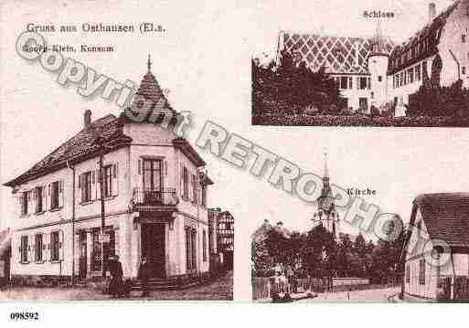 Ville de OSTHOUSE, carte postale ancienne