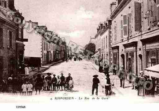 Ville de ROSPORDEN, carte postale ancienne