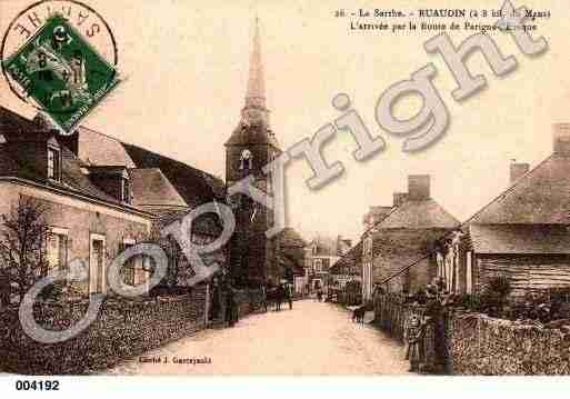 Ville de RUAUDIN, carte postale ancienne