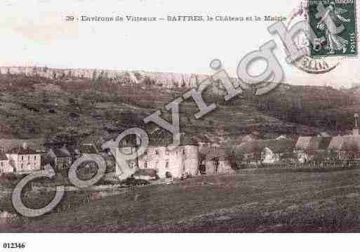 Ville de SAFFRES, carte postale ancienne