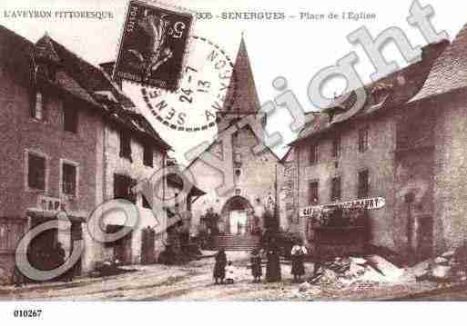 Ville de SENERGUES, carte postale ancienne