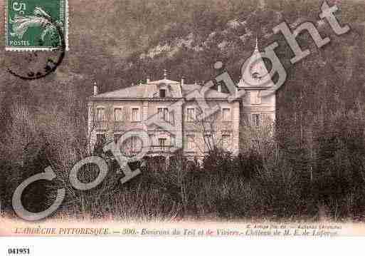 Ville de TEIL(LE), carte postale ancienne