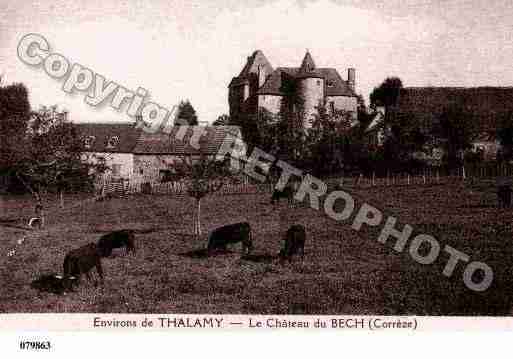 Ville de THALAMY, carte postale ancienne