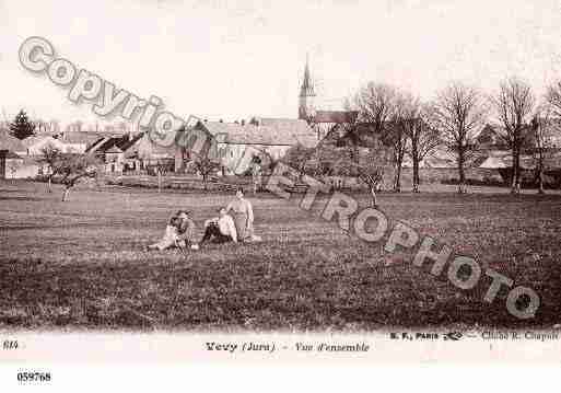 Ville de VEVY, carte postale ancienne