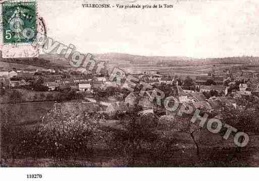 Ville de VILLECONIN, carte postale ancienne