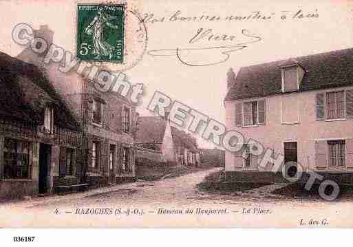 Ville de BAZOCHESSURGUYONNE, carte postale ancienne