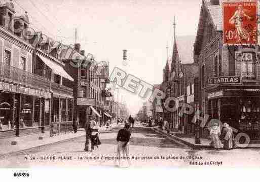 Ville de BERCK, carte postale ancienne