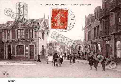 Ville de BERCK, carte postale ancienne