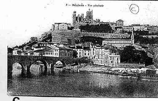 Ville de BEZIERS, carte postale ancienne