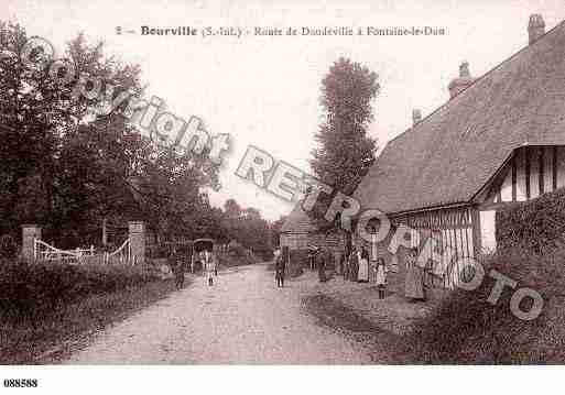 Ville de BOURVILLE, carte postale ancienne