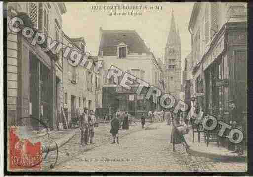 Ville de BRIECOMTEROBERT, carte postale ancienne