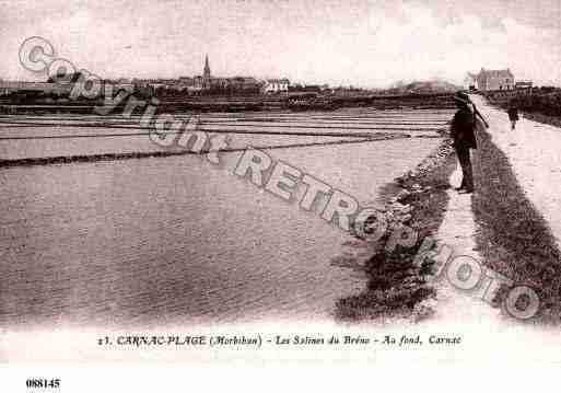 Ville de CARNAC, carte postale ancienne