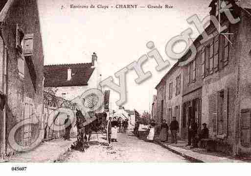 Ville de CHARNY, carte postale ancienne