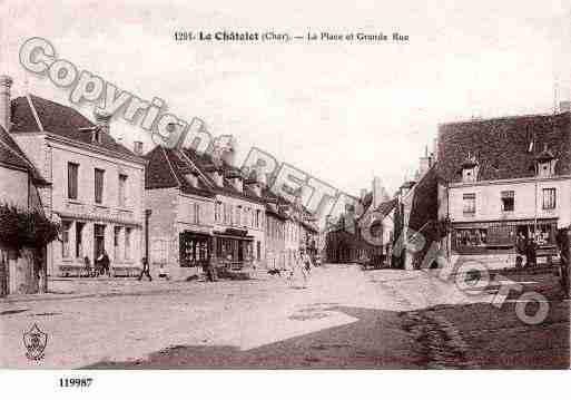 Ville De Chatelet Le Ph E Cliche Tire D Une Carte Ancienne