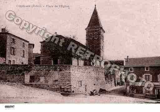 Ville de CLAVEYSON, carte postale ancienne