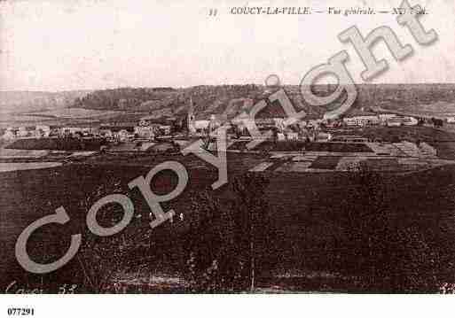 Ville de COUCYLAVILLE, carte postale ancienne