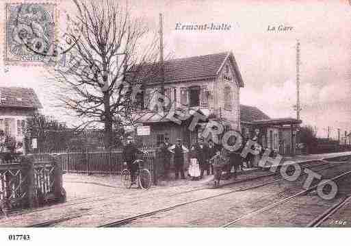 Ville de ERMONT, carte postale ancienne