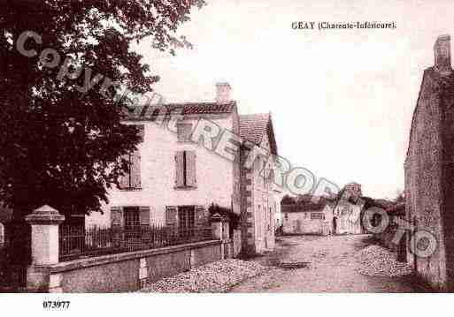 Ville de GEAY, carte postale ancienne