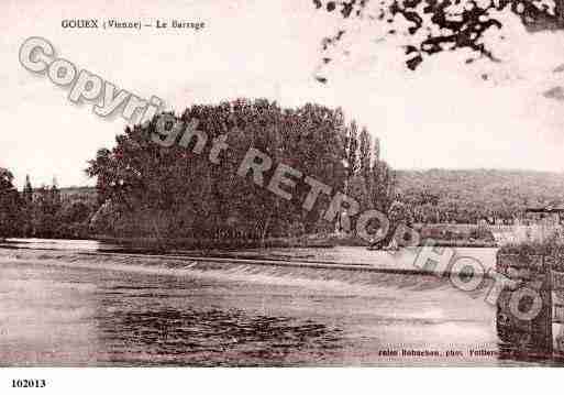 Ville de GOUEX, carte postale ancienne