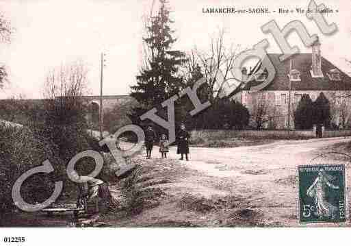 Ville de LAMARCHESURSAONE, carte postale ancienne