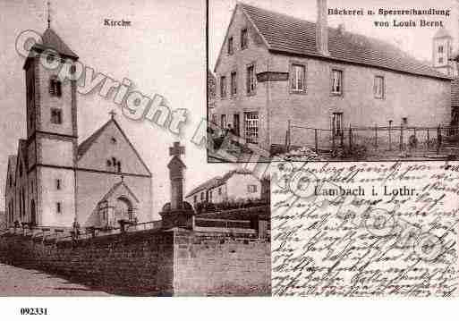 Ville de LAMBACH, carte postale ancienne