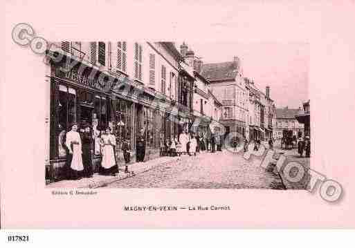 Ville de MAGNYENVEXIN, carte postale ancienne