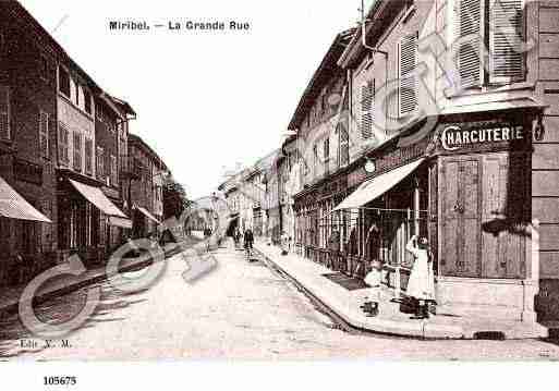 Ville de MIRIBEL, carte postale ancienne