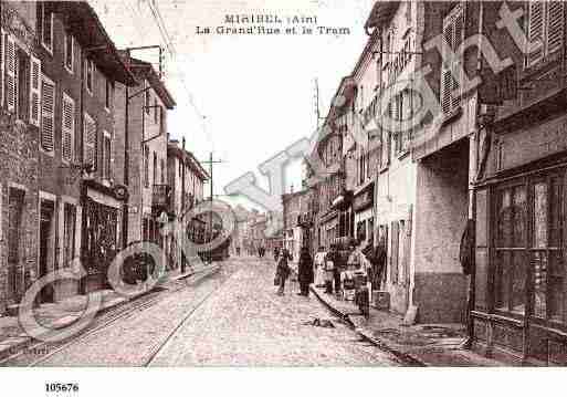 Ville de MIRIBEL, carte postale ancienne