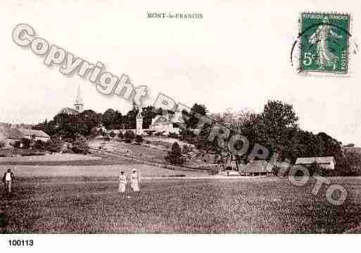 Ville de MONTLEFRANOIS, carte postale ancienne