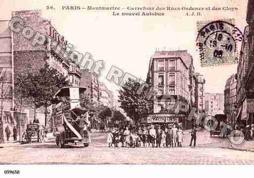 Ville de PARIS18, carte postale ancienne