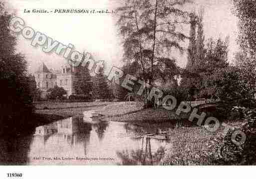 Ville de PERRUSSON, carte postale ancienne