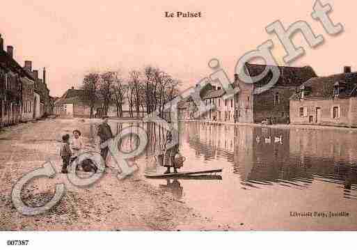 Ville de PUISET(LE), carte postale ancienne