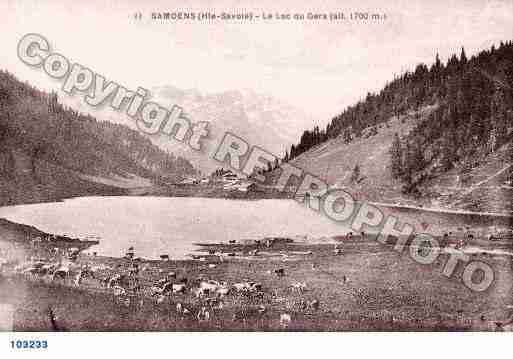 Ville de SAMOENS, carte postale ancienne