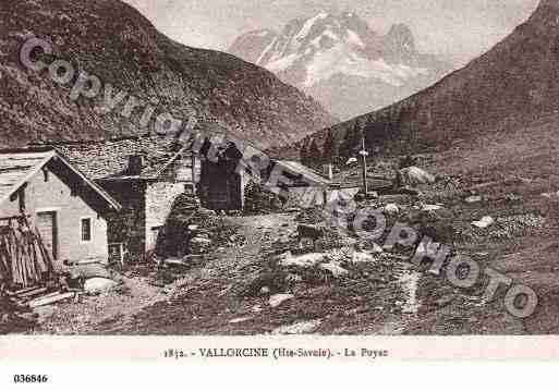 Ville de VALLORCINE, carte postale ancienne