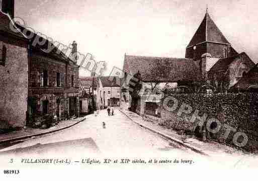 Ville de VILLANDRY, carte postale ancienne