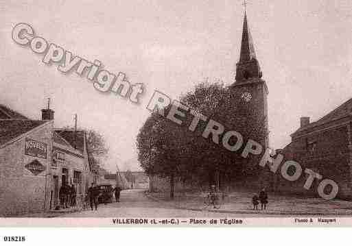 Ville de VILLERBON, carte postale ancienne