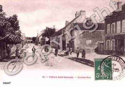 Ville de VILLIERSSTGEORGES, carte postale ancienne