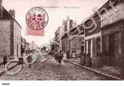 Ville de VILLIERSSTGEORGES, carte postale ancienne