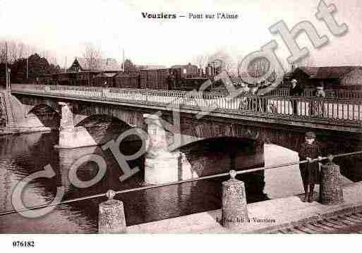 Ville de VOUZIERS, carte postale ancienne