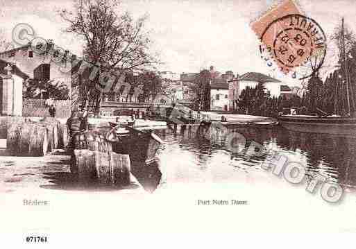 Ville de BEZIERS, carte postale ancienne