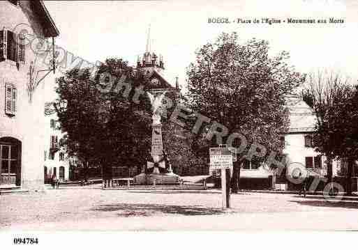 Ville de BOEGE, carte postale ancienne