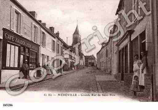 Ville de MEREVILLE, carte postale ancienne