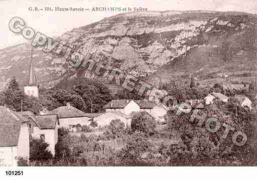 Ville de ARCHAMPS, carte postale ancienne