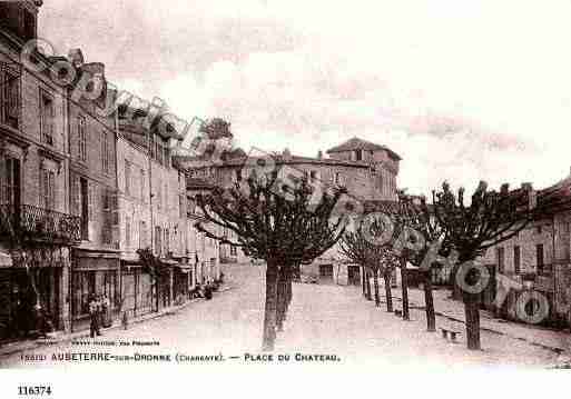 Ville de AUBETERRESURDRONNE, carte postale ancienne