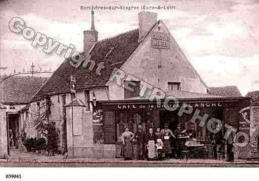 Ville de BERCHERESSURVESGRE, carte postale ancienne