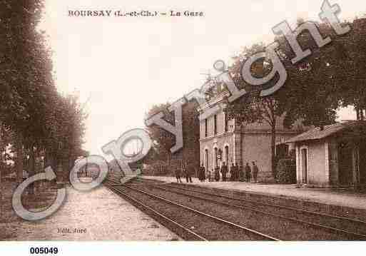 Ville de BOURSAY, carte postale ancienne