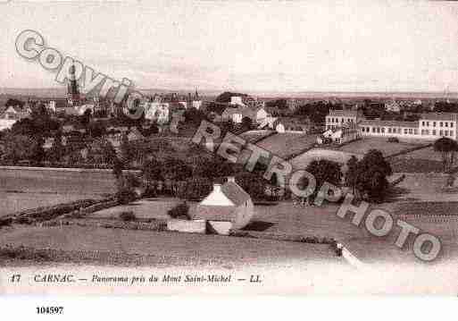 Ville de CARNAC, carte postale ancienne